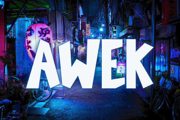 Awek: The Bold Display Font for High-Impact Design