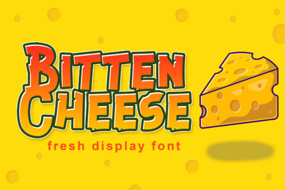 Bitten Cheese: A Playful Display Font for Creative Projects