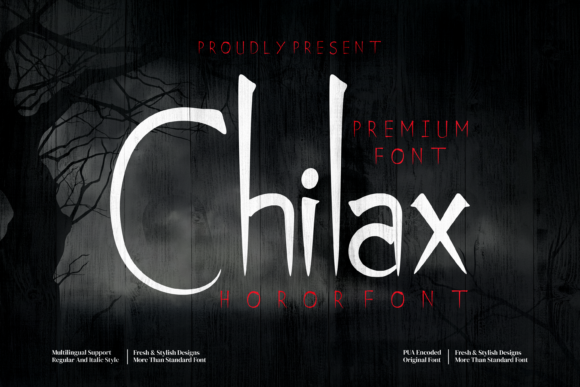 Chilax: The Ultimate Creepy Display Font for Horror Projects