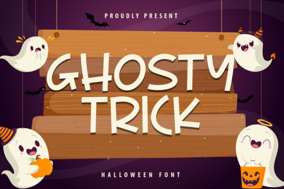 Ghosty Trick: A Cute and Spooky Display Font
