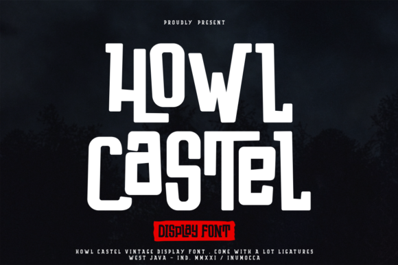 Howl Castel: The Spooky Display Font for Creative Projects