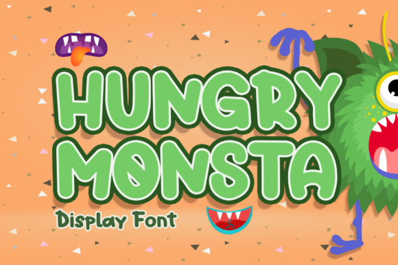 Hungry Monsta: The Playful Display Font for Engaging Children’s Content