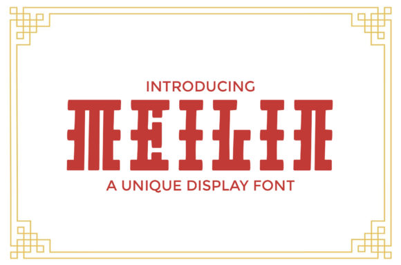 Meiling: A Bold Display Font for Creative Projects