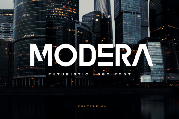 Modera: A Bold Display Font for Modern Design Needs