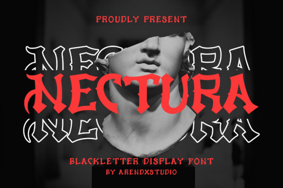 Nectura: The Bold, Creepy Display Font for Halloween Projects