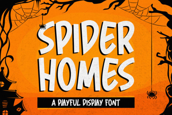 Spider Home: Elevating Your Halloween Designs with Spooky Typography