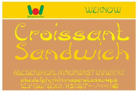 The Whimsical Charm of Croissant Sandwich: A Designer’s Guide to Playful Typography