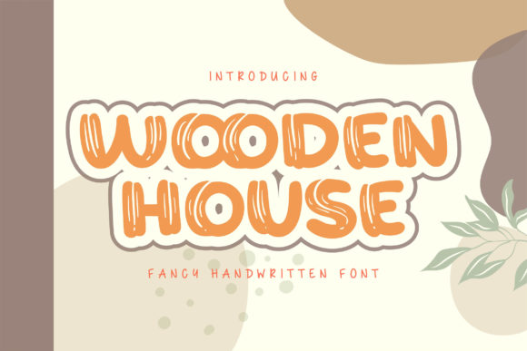 Wooden House: A Bold Brushed Display Font for Impactful Design